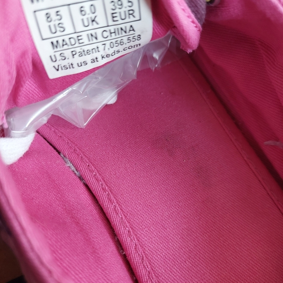 Keds X KATE SPADE Apple/ Plum Sneakers Women Sz 8.5. (Bag C) - Picture 7 of 8
